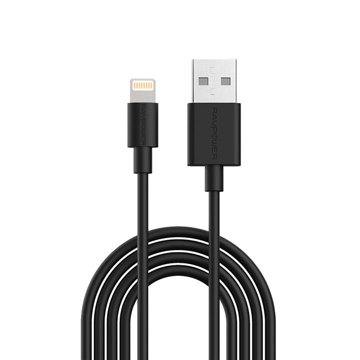 کابل تبدیل USB به لایتنینگ راو پاور مدل RP-CB031 طول 2 متر RAVPower RP-CB031 USB To Lightning Cable 2m